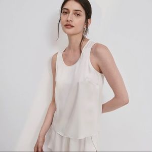 Washable Silk Set by Lunya in medium, tranquil white colour